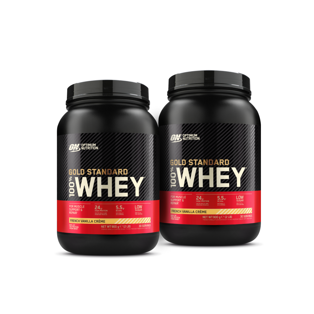 2x Gold Standard 100% Whey Protein (900g)